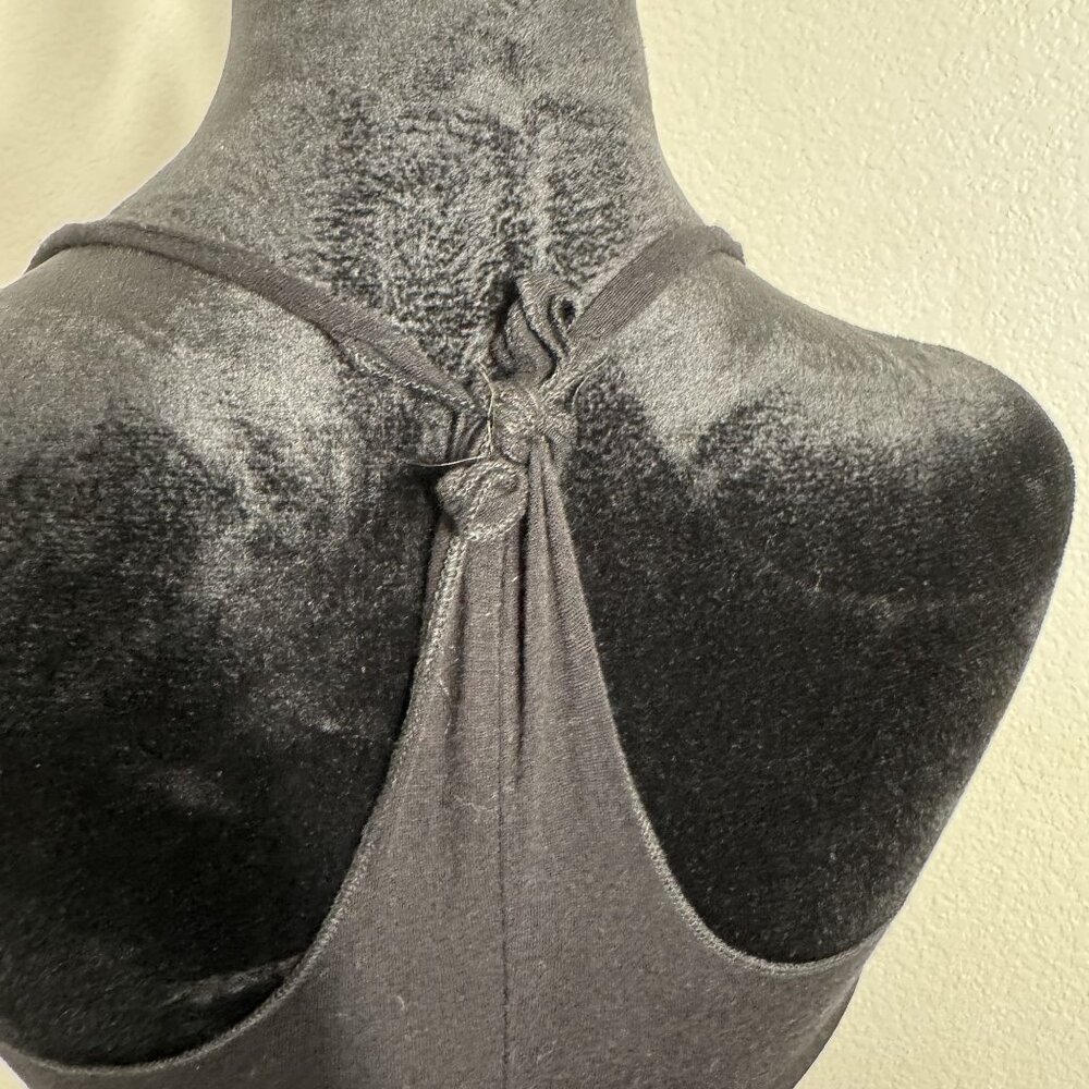 Sunflower Print Black Racerback Tank Top Small Rayon & Spandex Retro Doll‎ - Picture 5 of 8